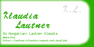 klaudia lautner business card